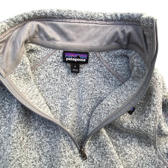Patagonia Better Sweater ¼ Zip Pullover Women Sz S Marled Gray Gorpcore Outdoor - Picture 7 of 13